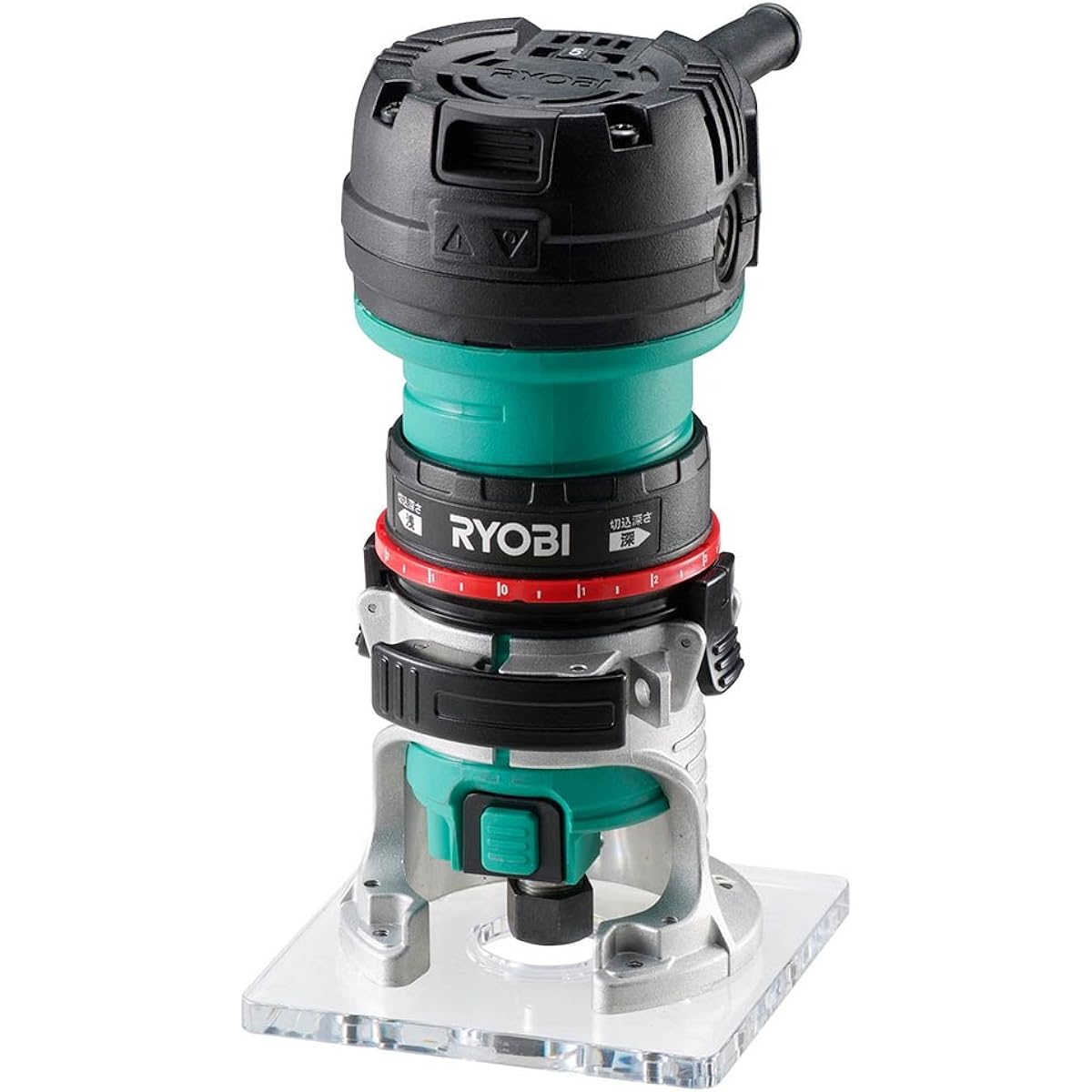 Kyocera Old Ryobi Electronic Trimmer TRE-60V Shaft Diameter 6mm 628616A [Rotation speed does not drop even under load] Feedback circuit Mounting bit shaft diameter 6mm Screw type cutting depth fine adjustment mechanism Soft start function Aluminum die-ca
