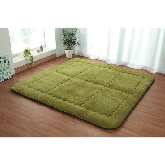 Ikehiko Rug Carpet Rectangle Smooth F Lay Green Approx. 190 x 240 cm Plump Flannel #7013919