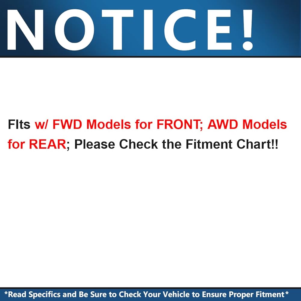 Detroit Axle - 5 rug model front or rear wheel hub and bearing assembly Allure Aurora Bonneville Century Impala Absa Absa ABS -1 set