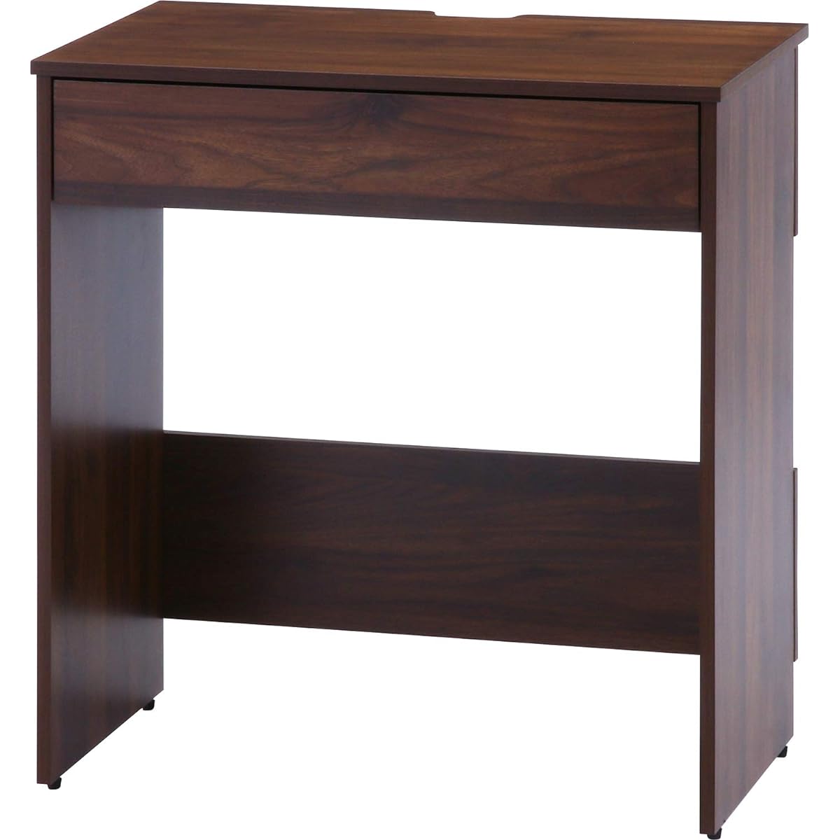 Fuji Boeki Work Desk, Study Desk, Width 70cm, Medium Brown, Storage, No Tools Required, Comes with Adjuster 99393