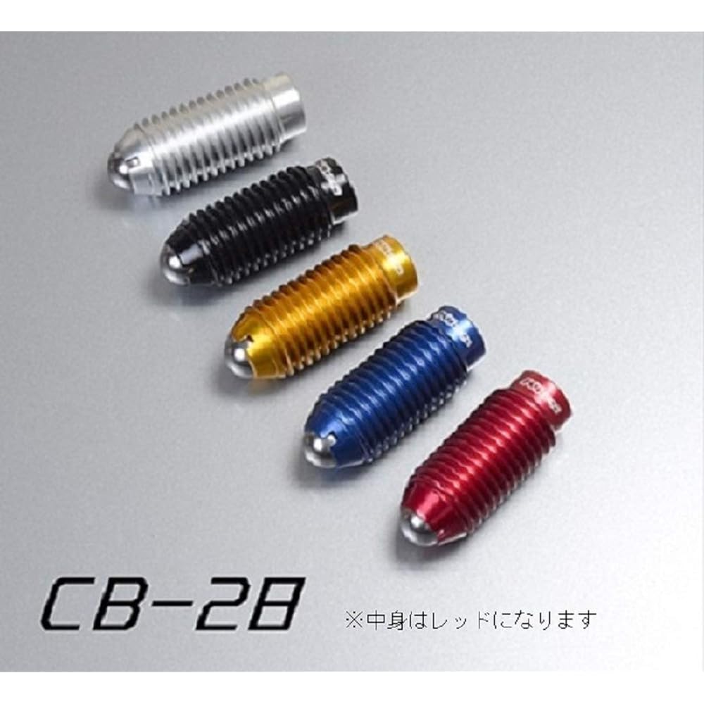 KYO-EI (Kyoei Sangyo) Kics COMPRESSION BOLT (compression bolt) M12 x 1.5 Total length 28mm Red 20P CB281R