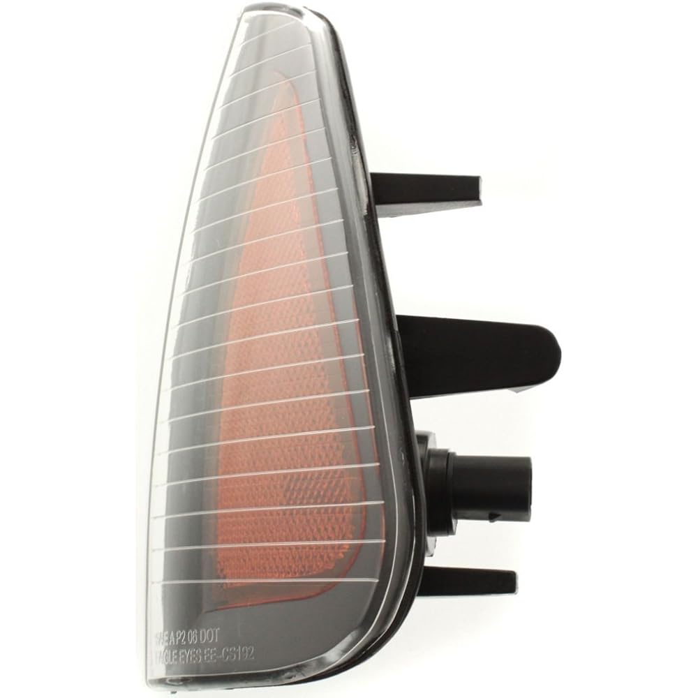 Side marker light lamp amber lens with light bulb on left dodge charger compatible with light bulb