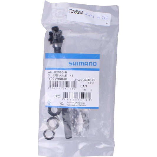 SHIMANO Repair Parts Hub Axis Assembly (Shaft Length 146mm/Ball Spacing 135mm) WH-RX010-R Y02V98030