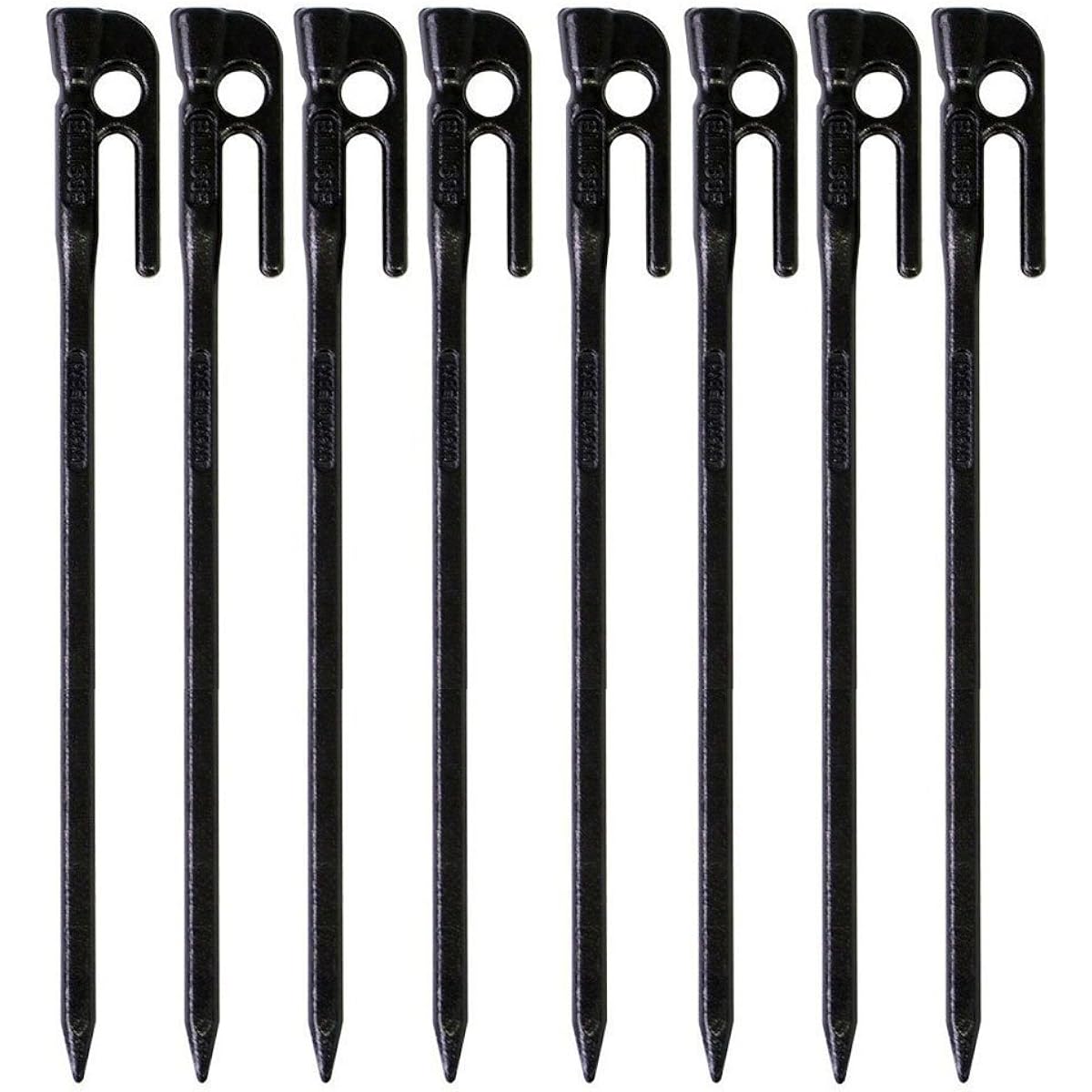 ELLISSE Forged Peg Elisse Stake 28cm Cation Electroplated Paint Set of 8 MK-280K MADE IN JAPAN