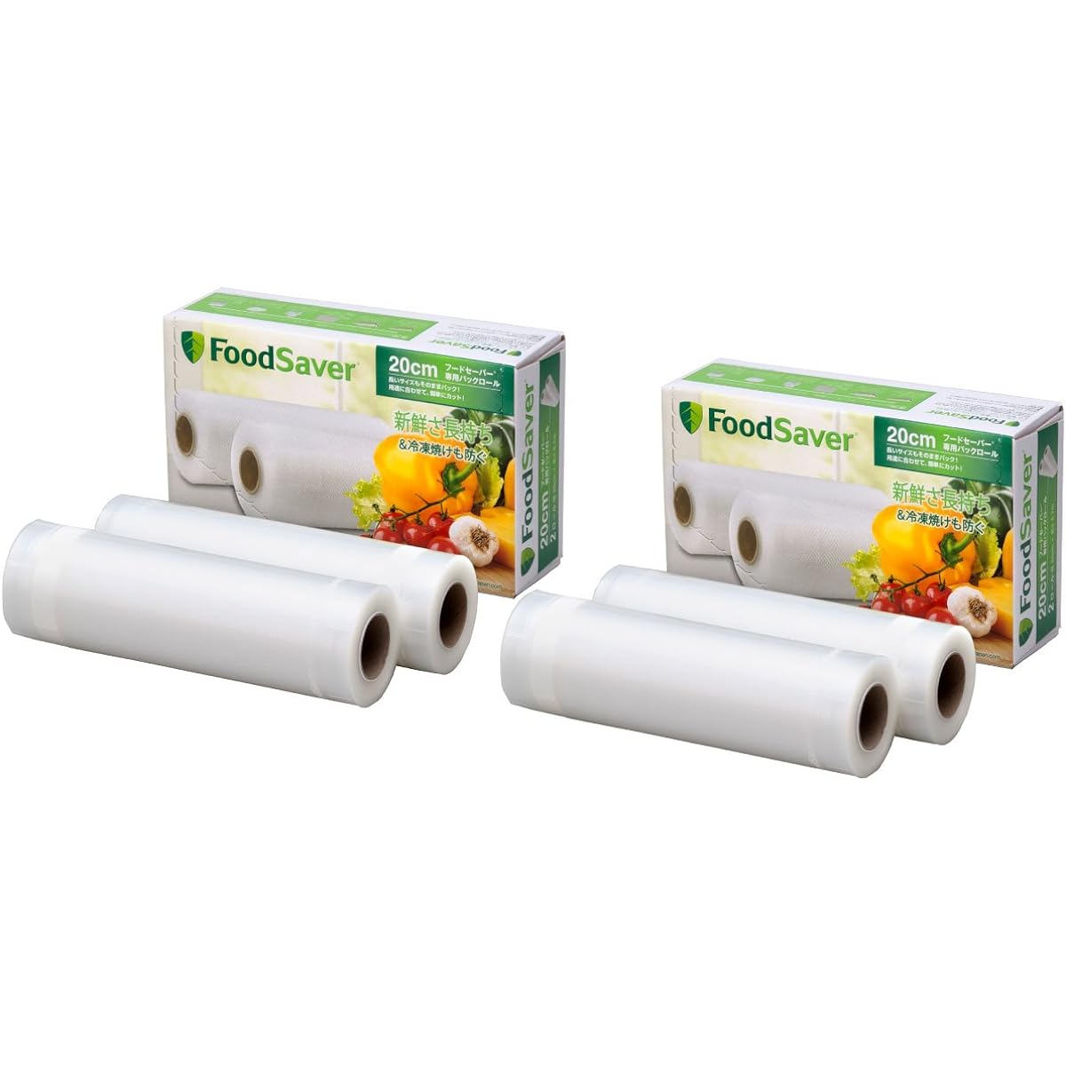 FoodSaver [Official] Vacuum Pack Roll 20cm Set of 4 PRST2