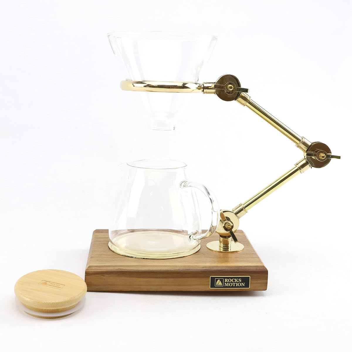 Stylish coffee server set (brass stand, dripper, glass pot) drip coffee hand drip coffee time coffee cafe dripper coffee dripper brass products