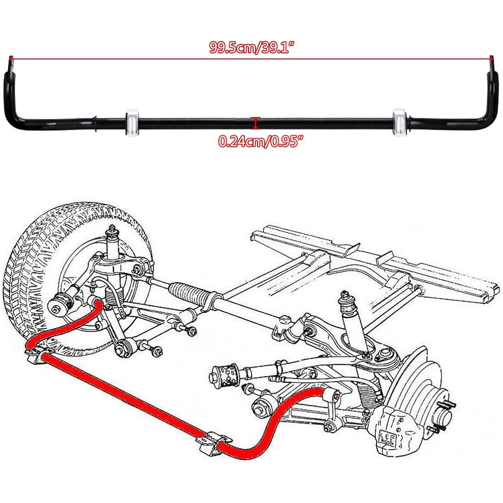 PQY 24mm Rear Swaver Endink Kit 92-00 Honda Civic 94-01 Acura Integra DC2
