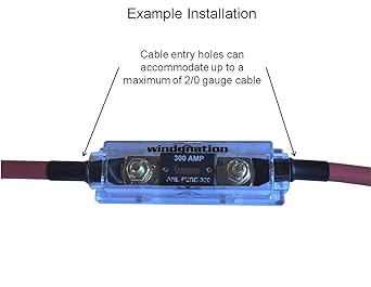 WindyNation ANL fuse holder + aNL fuse (300A fuse 2)