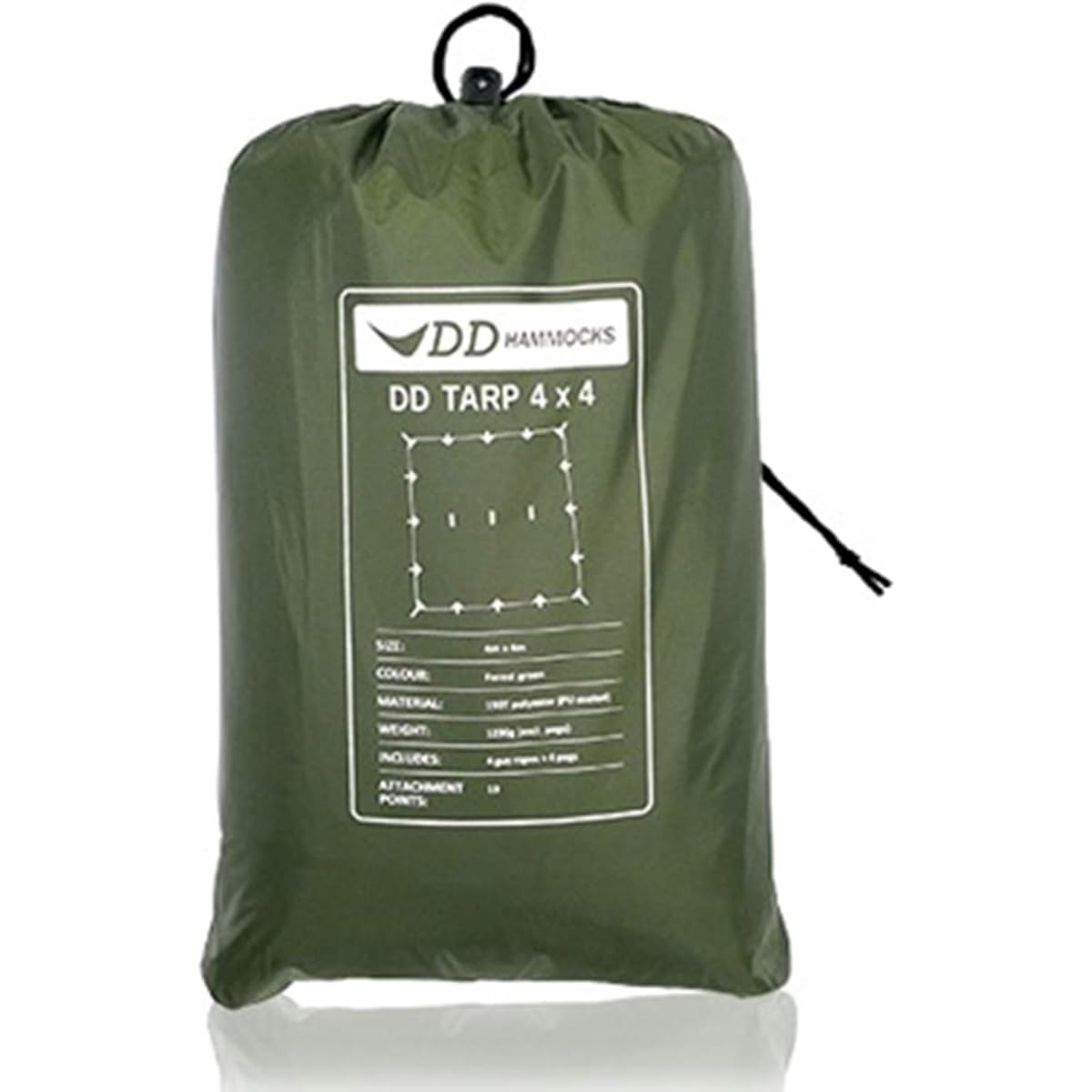 Limited Edition DD Tarp DD Tarp 4x4 - Forest green (Limited Edition) Forest Green Limited Edition 4mx4m easy-to-use square waterproof tarp Water resistant 3000mm [parallel import goods]