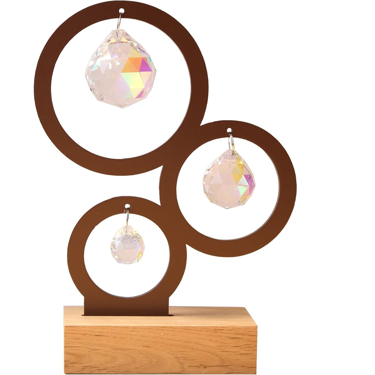 [Made by Asfour] Nornir Wooden Suncatcher Figurine with Stand Asfour Crystal