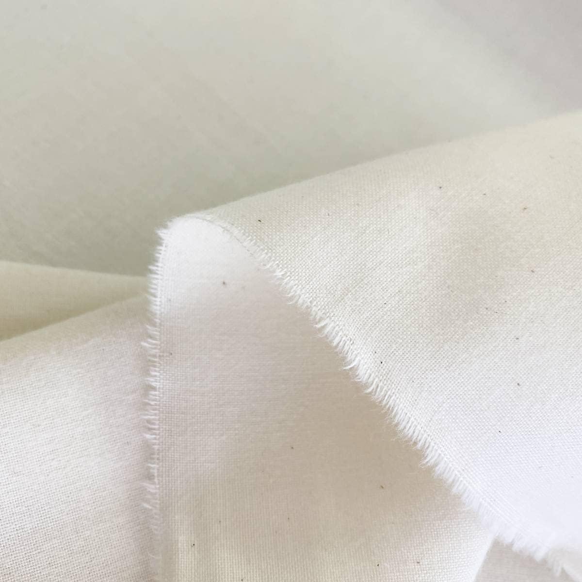 Funin Club Multi-Purpose Fabric 110cm Width 100% Cotton Plain Sheeting (Nep Residual Material, 10m)