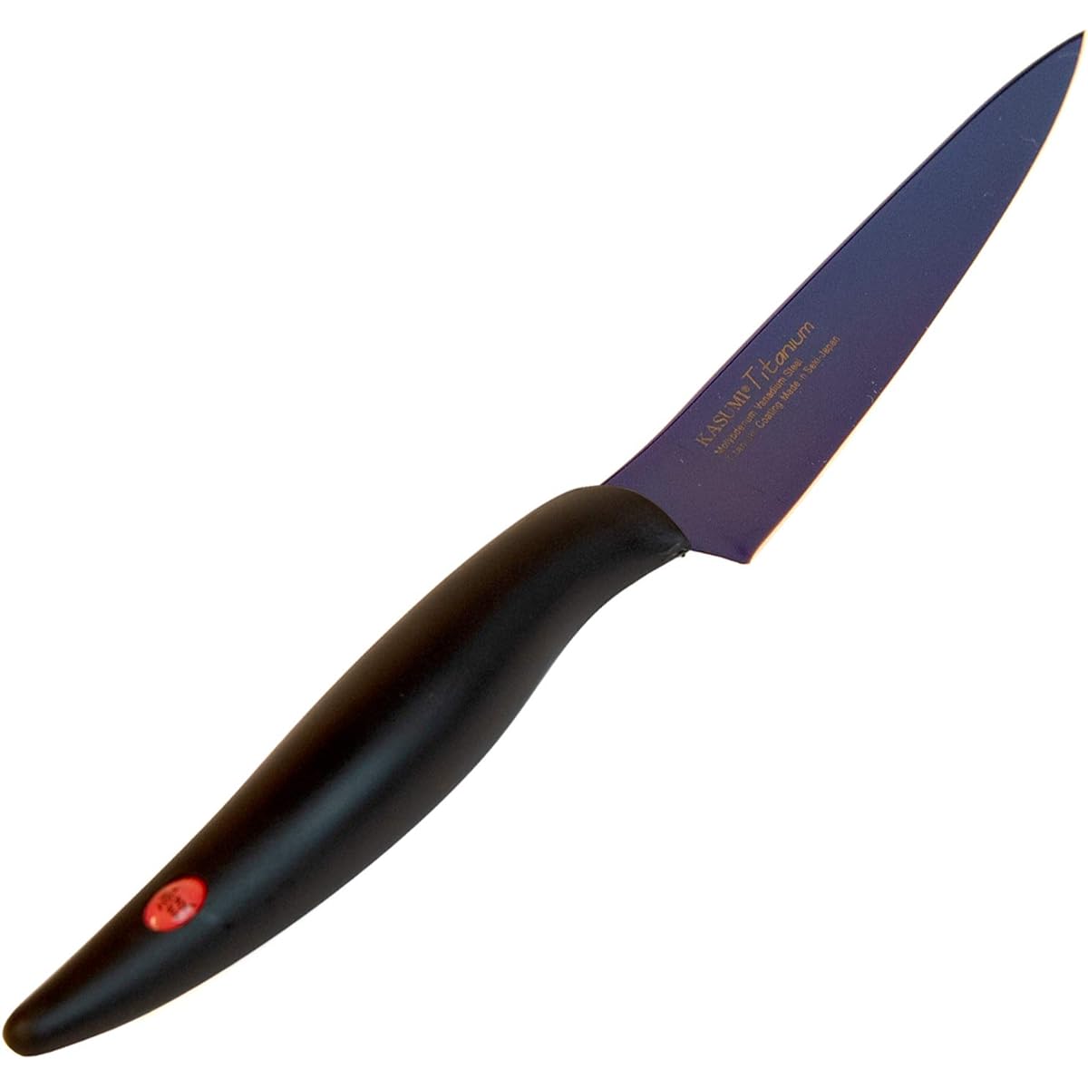 SUMIKAMA Kasumi Knife, Titanium Coated Petty Knife, Made in Japan, 12cm, Peeling, Vegetables, Fruits, Rust Resistant, Sharpness, Color, Midnight Blue, Made in Seki City, KASUMI 22012/VI