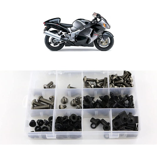 Xitomer Complete Bodywork Screws Suzuki GSX1300R HAYABUSA 1999 2000 2001 2002 2003 2004 2005 2006 2007 Full Set Fairing Bolts/Washers/Nuts/Clips/Grommet (Titanium)