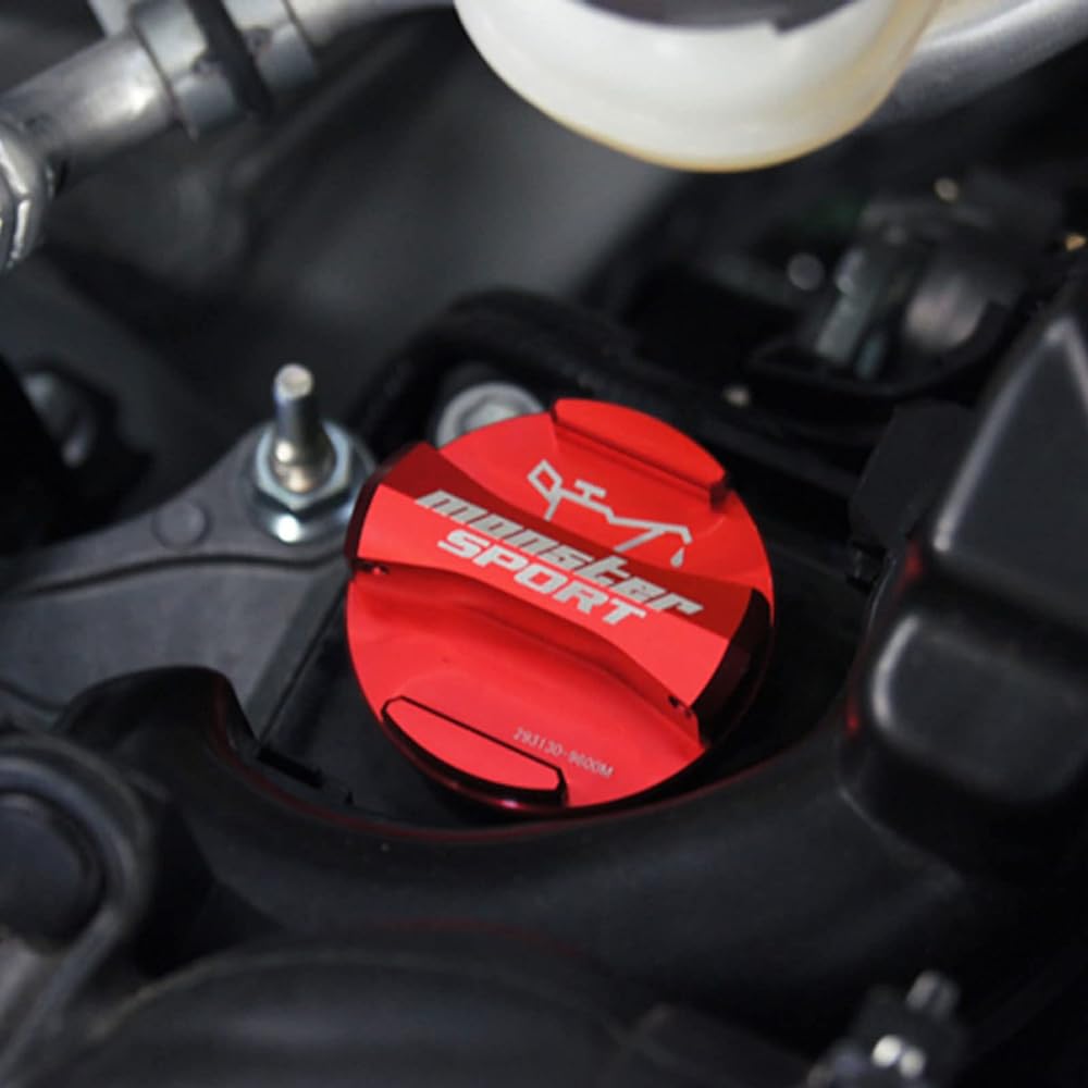 MONSTER SPORT Racing Oil Filler Cap One Touch Type Red Anodized R06A/K10C Turbo/K12B Dual Jet Specification/K12C Only 293130-9600M