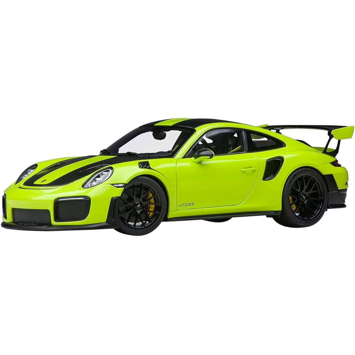 AUTOart 1/18 Porsche 911 (991.2) GT2 RS Weissach Package Light Green/Carbon Black Finished Product