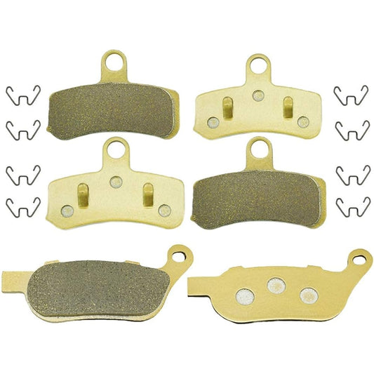 SYUU Motorcycle Replacement Front Rear Brake Pads Brake Aftermarket for Harley-Davidson Dyna FXDF Fat Bob FXDL Low Rider 2008-2017 FXDLS Dyna Low Rider S 2017 FA457F FA457F FA457F FA458R