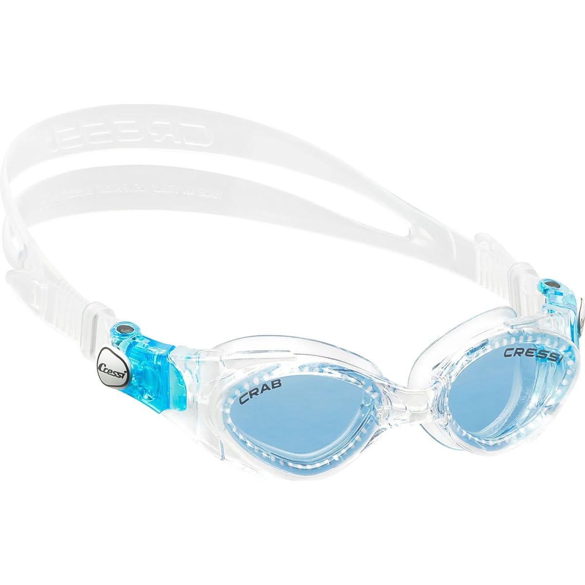 CRESSI Swimming Goggles for Kids Ages 2 to 7 [CRAB] Flat Lens UV Protection, Scratch Prevention, Shatterproof Treatment [Genuine Product]