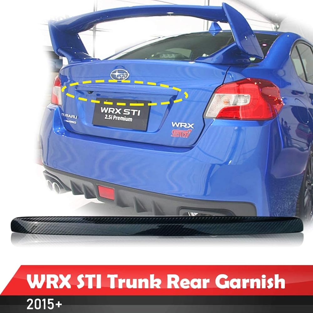 Gogocarbon Rear Garnish Subaru WRX STI VAB/WRX S4 VAG Sedan 2015-2021 2015-2021 Real Dryer Bon Cap Exterior Lightweight UV Clear Coating