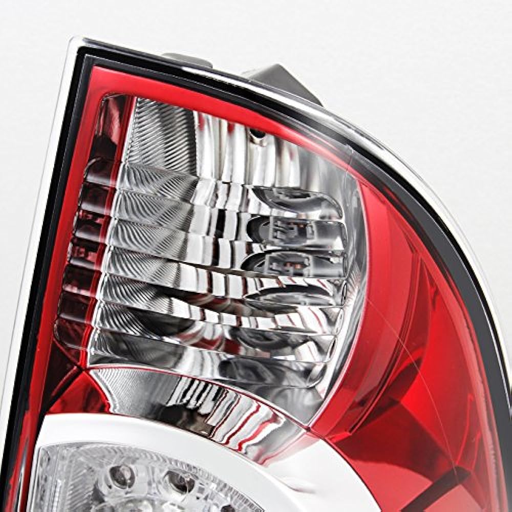2005-2015 Toyotata Komapic Up Red Clear Tail Light Brake Lamp Replacement Pair left and right