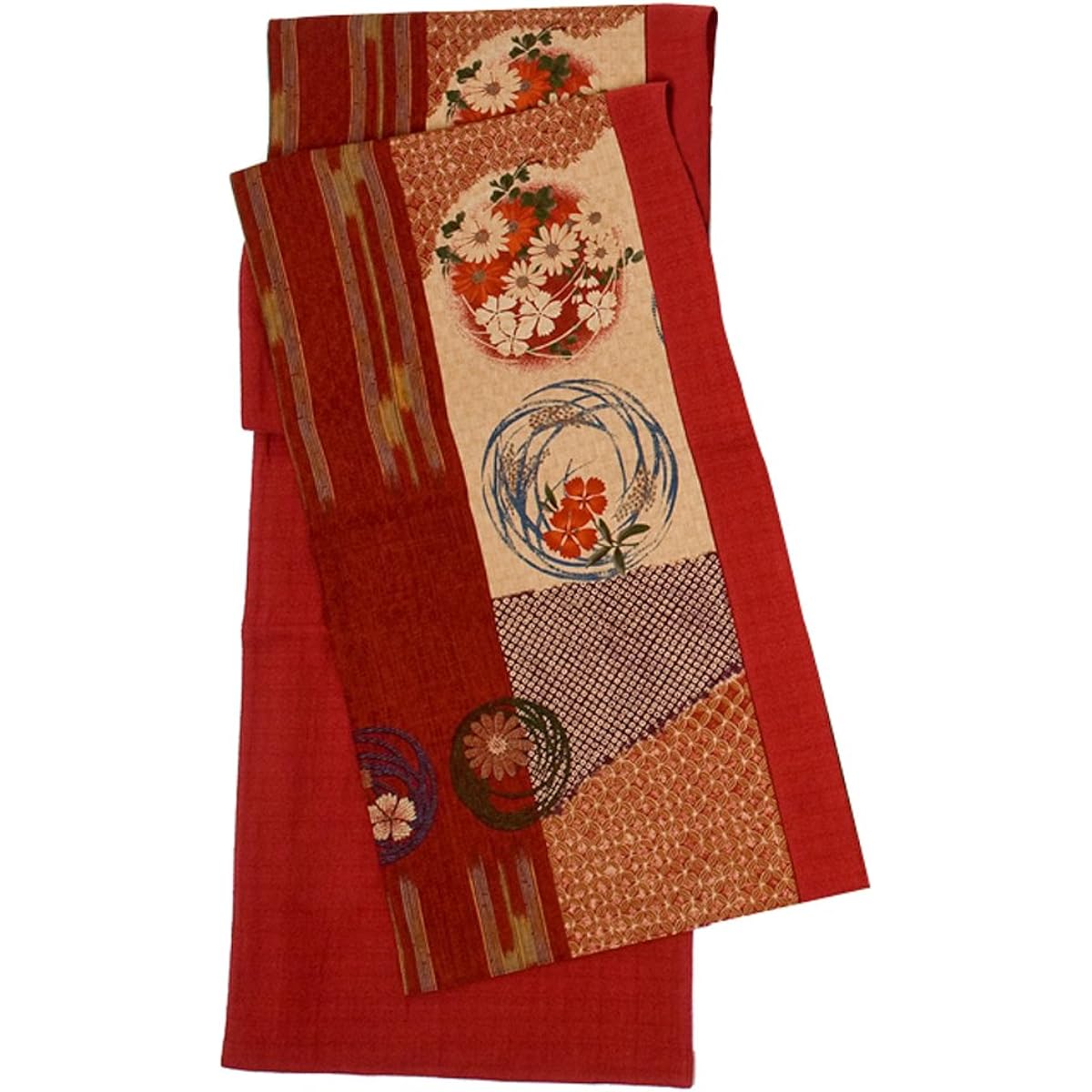 Yamashita Craft Flower Car Runner Cross Red