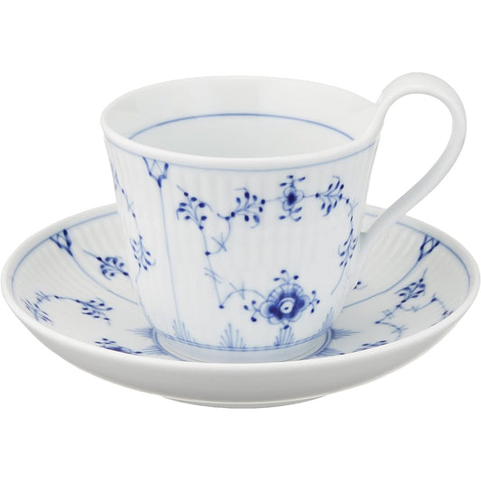 Royal Copenhagen Plain Cup & Saucer High Handle (S) 1-101-092