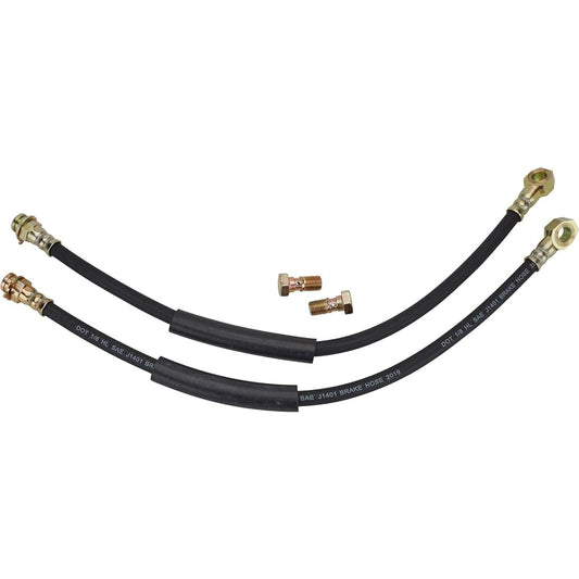 SPEEDWAY MOTORS Rubber Brake Line Horse Set 7/16 Inch -20 For Caliper