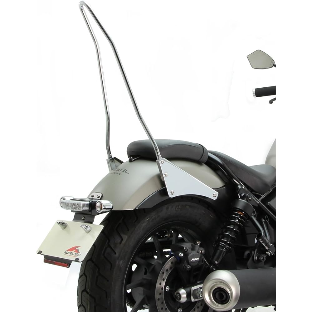 HURRICANE Sissy bar plate plated Rebel 250 (MC49) Rebel 500 (PC60) HA6409