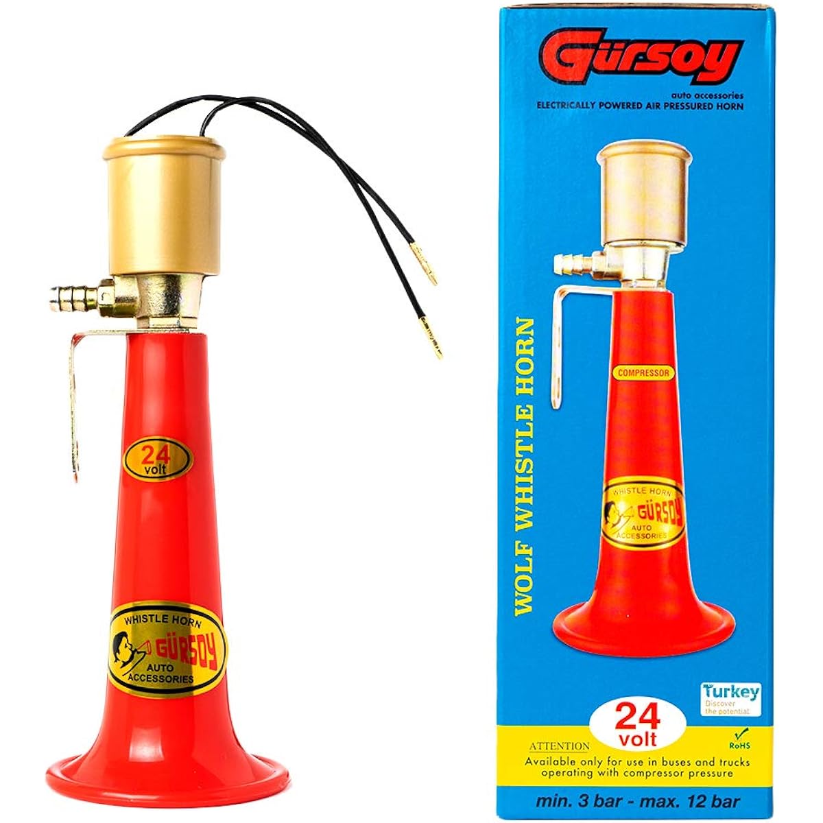 Gursoy Yankee Horn Air Horn Car Shiflet Horn A-1403 (24V)