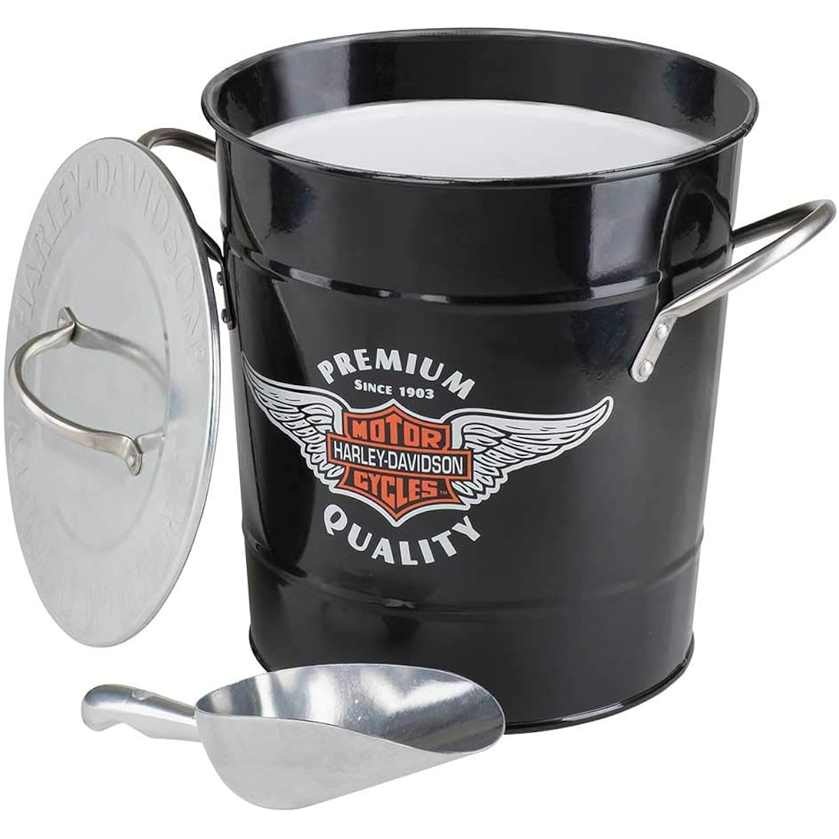 Harley-Davidson Winged Bar & Shield Ice Bucket, 3.75 Quart - Black HDL-18582