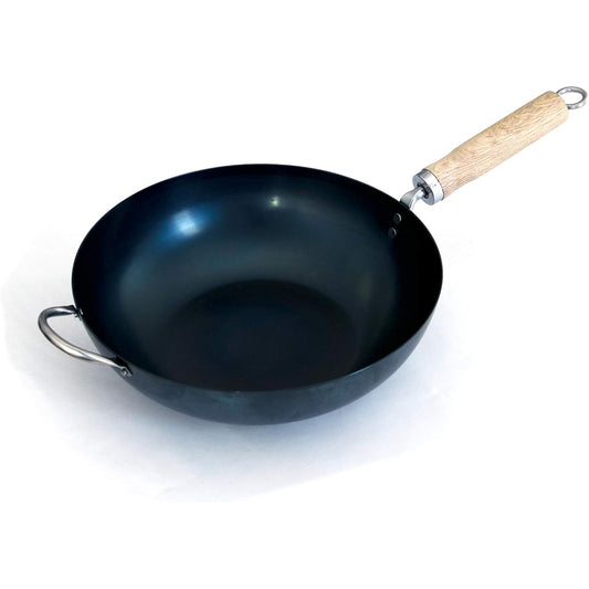 Kyoto Katsugu Wok Iron Stir-Fry Pot 30cm Made in Japan