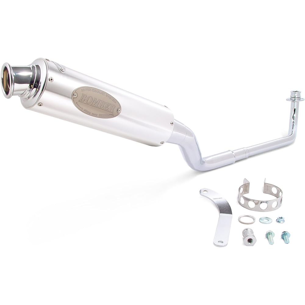 SP Takegawa Bike Muffler Full Exhaust BOMBER (JMCA) Chrome Plated Cub 50 04-02-267