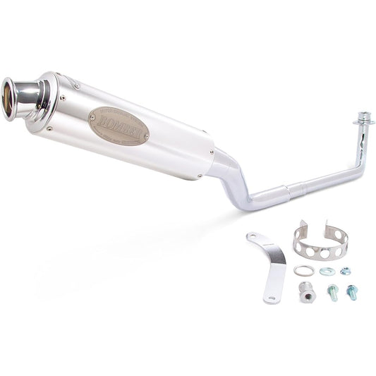 SP Takegawa Bike Muffler Full Exhaust BOMBER (JMCA) Chrome Plated Cub 50 04-02-267