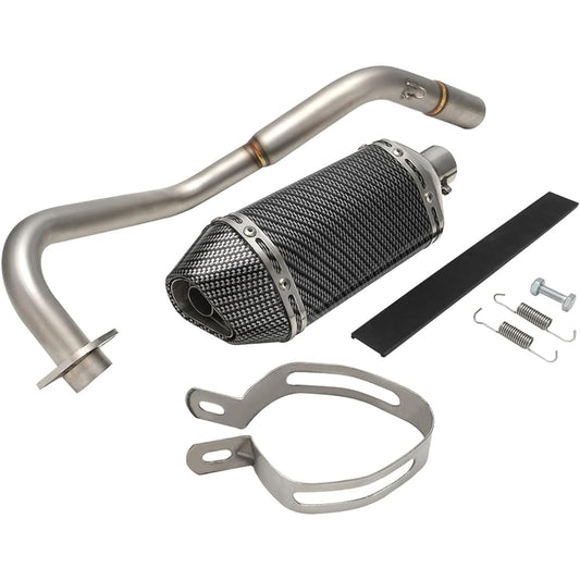 JINYAO Bike Slip-on Muffler Silencer Applicable to Grom 125 MSX125 (13-23) 38mm Exhaust Pipe Aluminum Heat Resistant