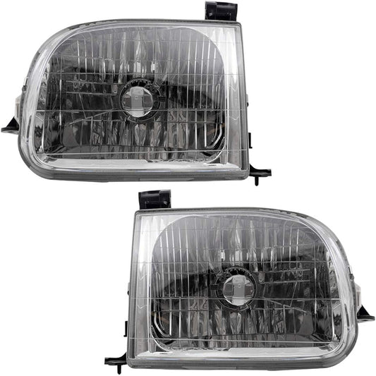 BROCK replacement driver and headlights for passenger seats 2000-2004 Tandra Regular Access Cab Pickup Track 811500C010 81100C010