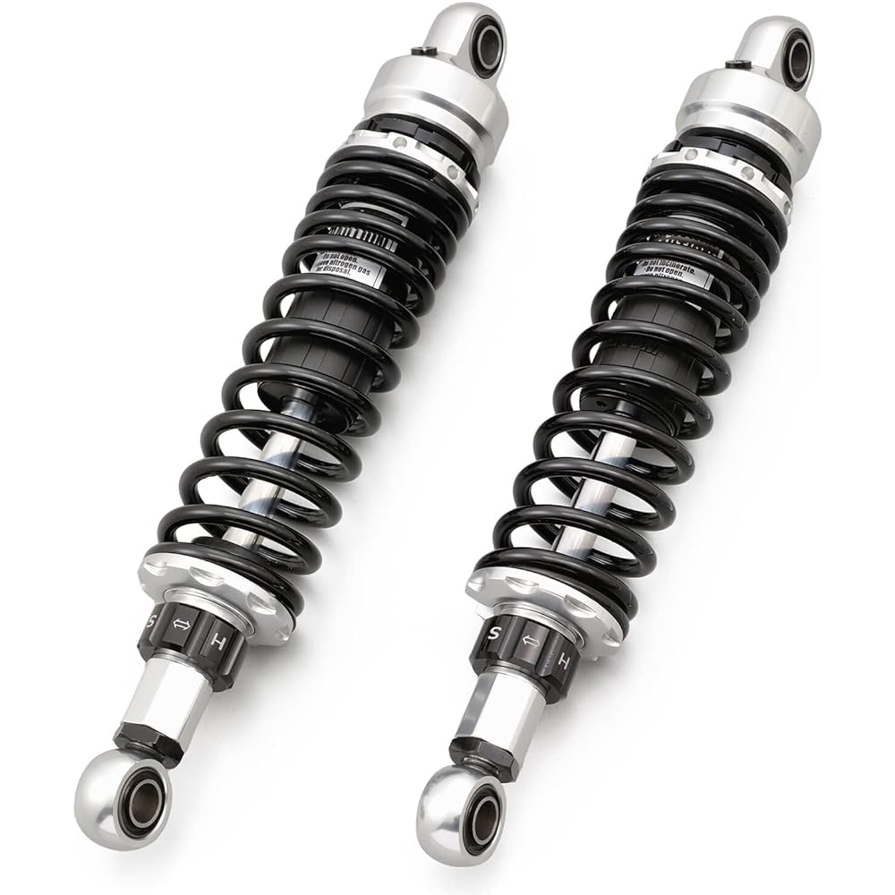 Daytona Motorcycle Rear Suspension for GB350/S (21-22) Lowdown -15~-30mm compared to stock, 20 levels of damping adjustment, Improved ride comfort, Adjustable lowdown rear shock, Silver body, 97903