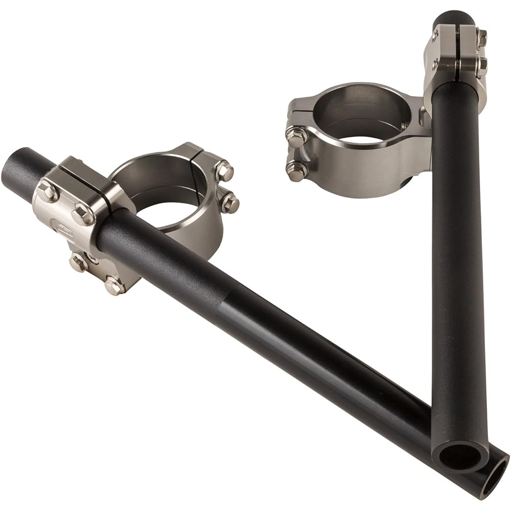 ZETA PILOT Handle MID Aluminum Alloy (A6061-T6) Clamp Part: Titanium Color/Handlebar: Black Handle Bracket Height: 25mm Fork Diameter: φ50 ZS03-1502