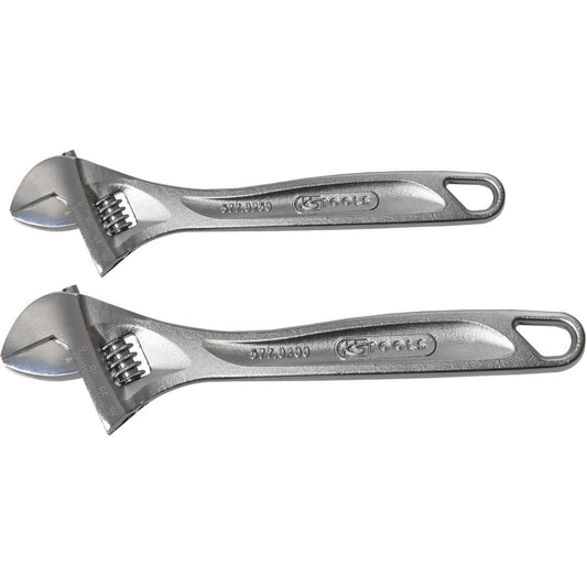 KS TOOLS CLASSIC Adjustable Spanner Set 2 pcs 577.0299 [Parallel Import]