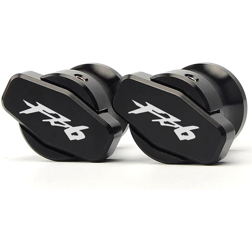 Motorcycle Bobbin Slider Stand 6mm Motorcycle CNC Aluminum Stand Screw Swing Arm Spool Slider For FZ6 FAZER FZ6R Fz6 2004-2015 2011 2012 2013 2014 (Color: Black)