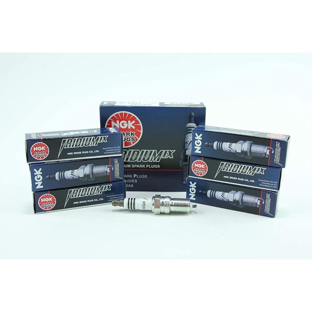 6 New NGK Iridium IX Spark Plugs TR55IX # 7164 by NGK