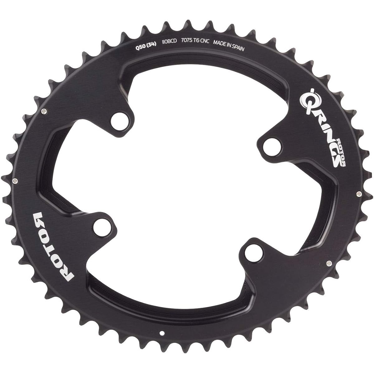 Rotor Q-RINGS Outer Chain Ring Compatible with Shimano 4ARM Crank (52t) [Parallel Import]