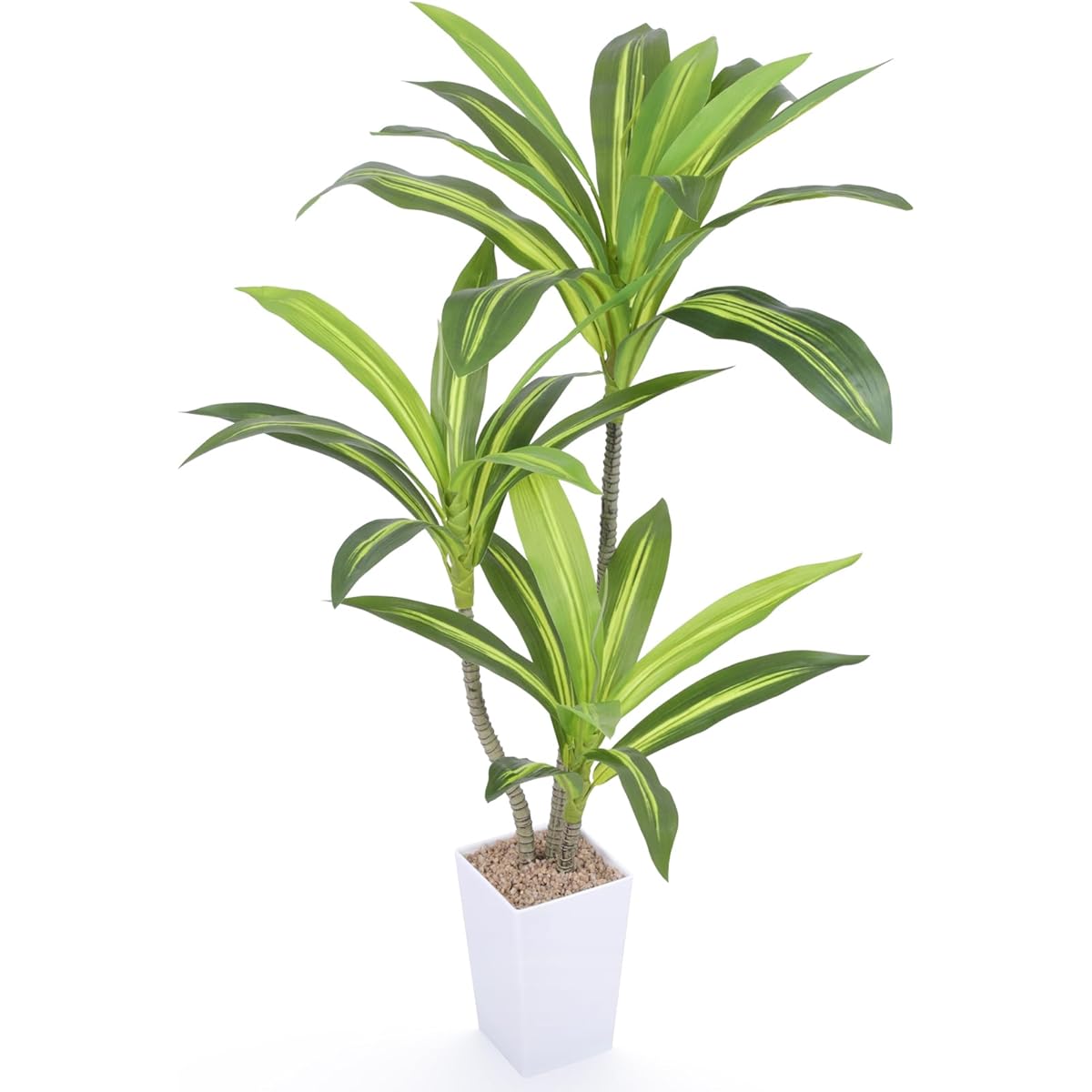 Fake Green Artificial Plant, Ornamental Tree, Artificial Flower, Photocatalyst, Deodorant, Fake Green, Tree of Happiness, Dracaena, Height 100cm, Indoor Home Decoration