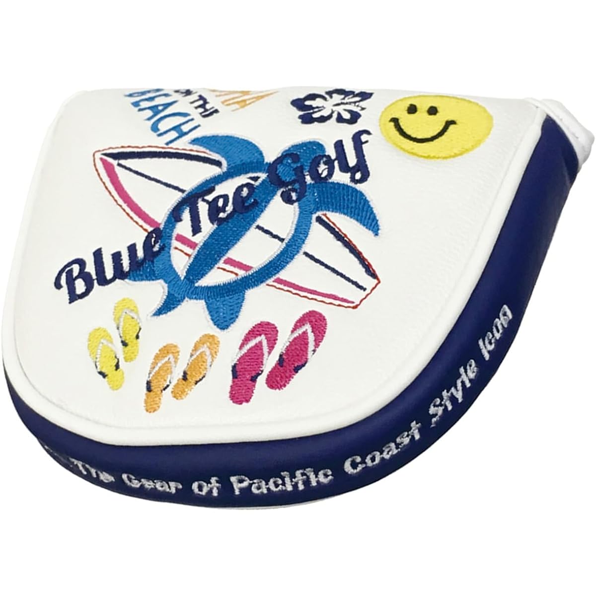 Blue Tee Golf BLUE TEE GOLF Head Cover ALOHA ON THE BEACH Putter Cover White