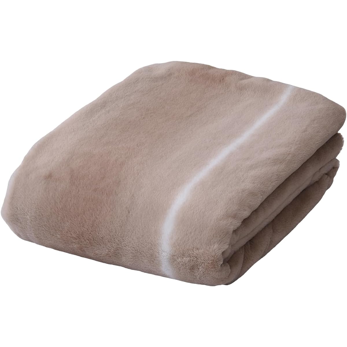 nishikawa [Nishikawa] Warm Duvet Cover, Single, Washable, Soft Blanket Fabric, Warm Flannel Material, Smooth Rabbit Fur Touch, Beige PI02760554300
