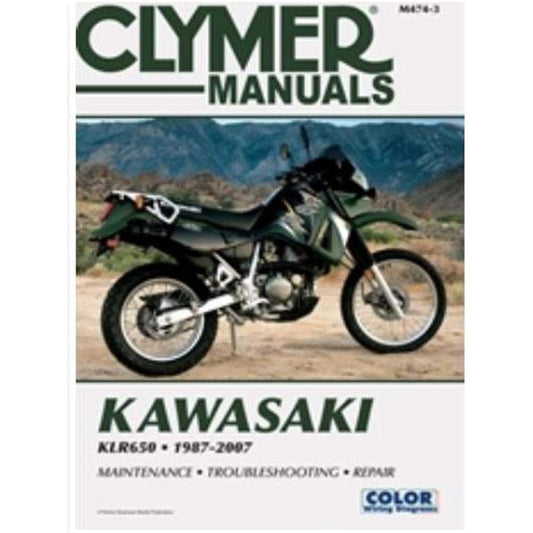 CLYMER Repair Manual Kawasaki KLR650 KLR-650 87-07