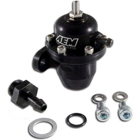 AEM 25-300BK Black Large-capacity Adjustable fuel pressure regulator