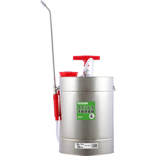 KOSHIN manual sprayer SS-4SC weeding and disinfection small capacity 4L shoulder-mounted type
