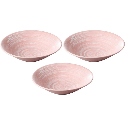 Set of 3 Hana no Mai Ripple 8.0 pot [26.2 x 7cm] [Large bowl]