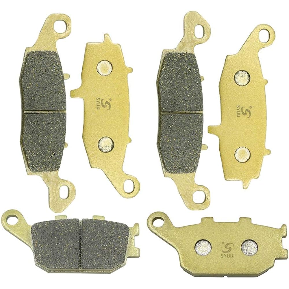 S SYUU Motorcycle Front Rear Brake Pad Compatible with Suzuki DL 1000 V-Strom 2002-2010 SFV 650 2003-2010 DL 650 V-Strom 2004-2017 FA229F FA231F FA174R
