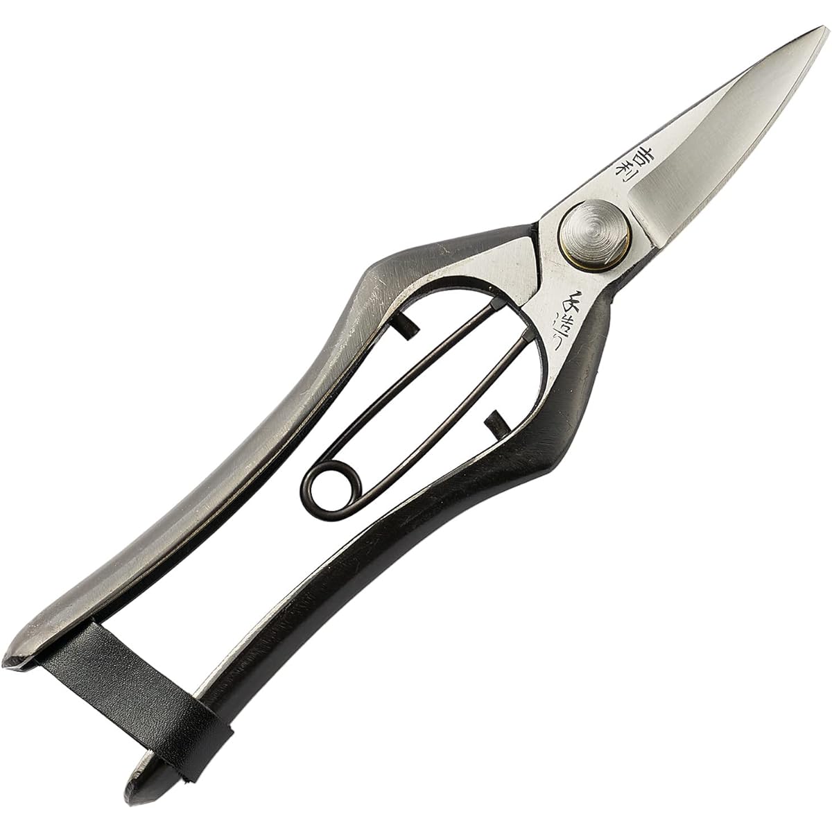 Geely bud pruning shears, handmade, pruning shears, made in Japan, made in Sanjo, Niigata Prefecture, high quality, professional specification, for cutting buds of twigs, garden trees, and fruit trees.