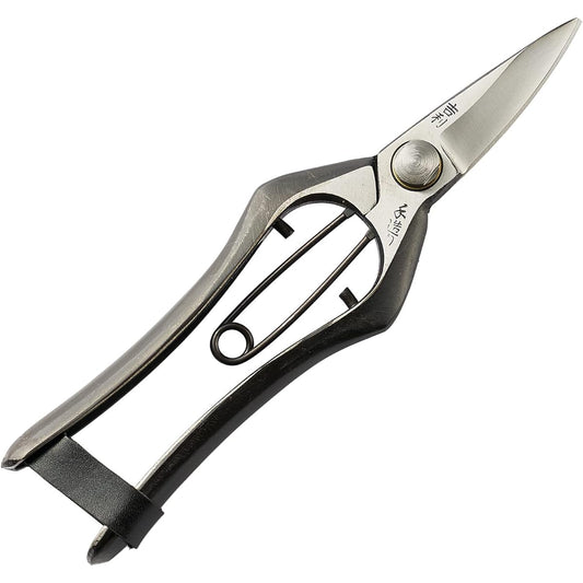 Geely bud pruning shears, handmade, pruning shears, made in Japan, made in Sanjo, Niigata Prefecture, high quality, professional specification, for cutting buds of twigs, garden trees, and fruit trees.
